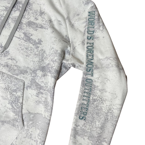 Cabela’s White and Grey Hoodie Size Large - Picture 4 of 9